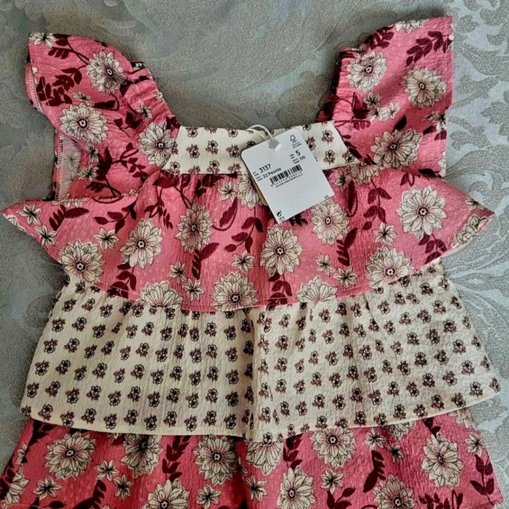 NEW Mayoral Girls' Floral Ruffled Top Size 5T
